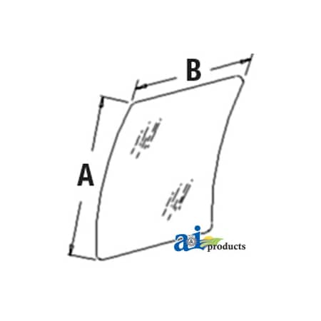 A & I Products Glass, Windshield, Upper 53" x33" x4.5" A-AT214113